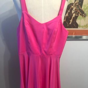 Revolve Amanda Uprichard Hot Pink Dress